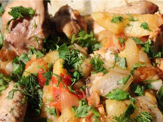 Оджахури из курицы по-грузински