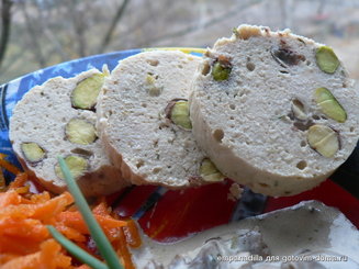 Домашняя вареная колбаса из курицы