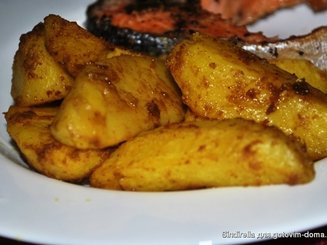 Картофель карри запечённый