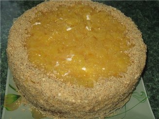 Маково-яблочный торт