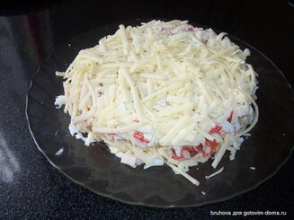 Салат "Крабовая слойка"