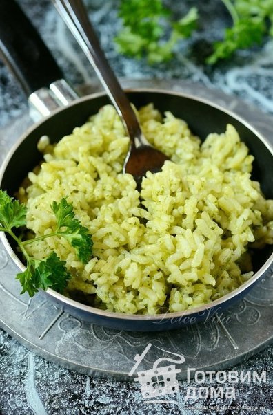 Arroz verde - Зелёный рис фото к рецепту 2