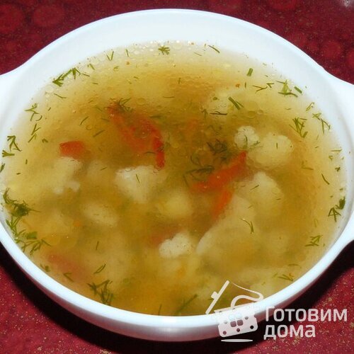 Суп с цветной капустой