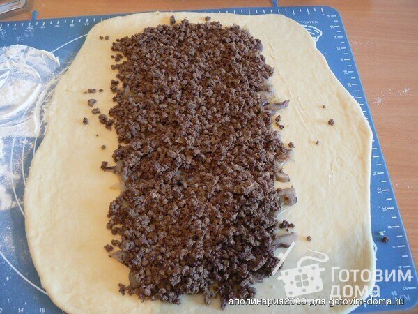 Кулебяка с ливером и грибами фото к рецепту 3