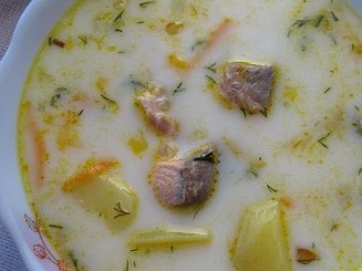 Суп из семги по-шведски