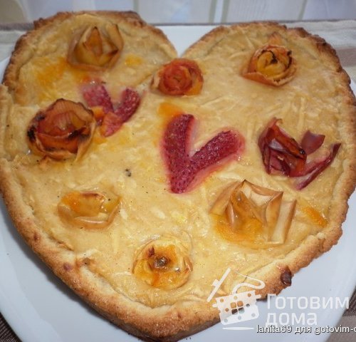 Яблочный пирог &quot;Сердечный&quot;
