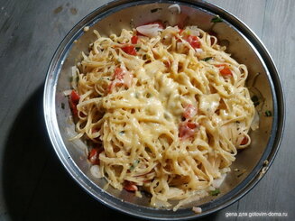 One Pan Pasta (паста и соус в одной сковороде)