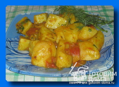 Картофель по-бомбейски.