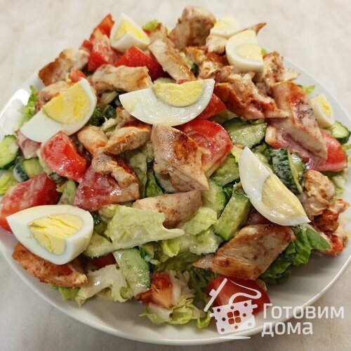 Салат из пекинской капусты с курицей