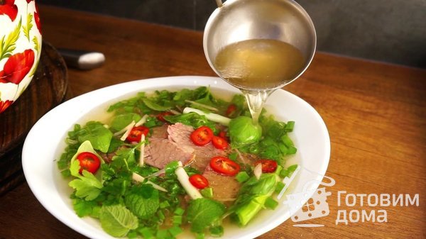 Домашний адаптированный вьетнамский суп Фо Бо фото к рецепту 9