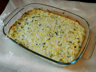 Цуккини, запеченные с творогом