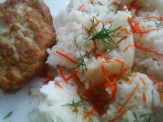 Рис с чесноком и сливочным маслом