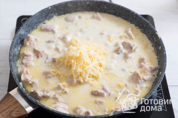 Тыква, фаршированная курицей и сыром (запеченная в духовке) фото к рецепту 8