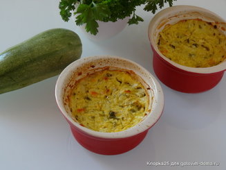 Цуккини, запеченные с творогом