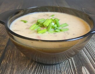 Картофельный суп с ветчиной