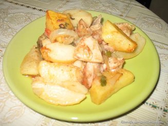 Оджахури из курицы по-грузински