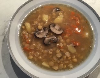 Суп гороховый с грибами