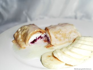 Блины творожные заварные