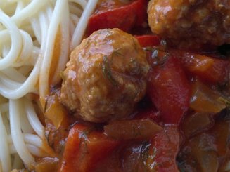 Спагетти с фрикадельками "Sugo"