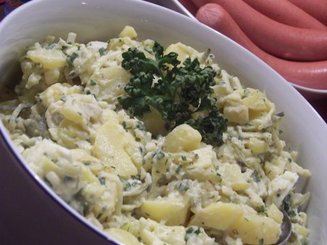 Баварский картофелъный салат с огурцом