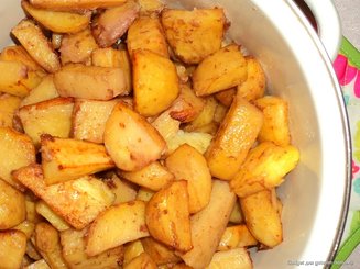 Запеченный картофель с горчицей