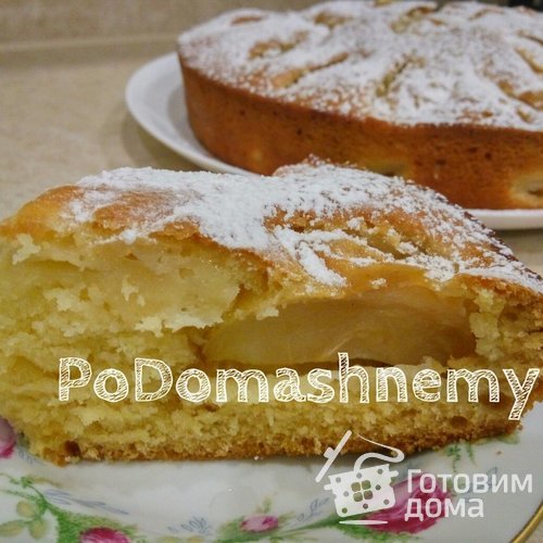 Нежный и Мягкий Пирог на Кефире с Яблоками за 10 минут в духовке