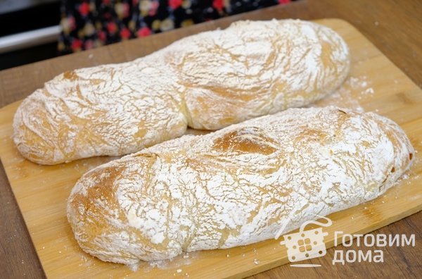 Чиабатта – хлеб без замеса в домашних условиях фото к рецепту 10