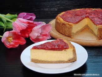 Тыквенный чизкейк с грецкими орехами и корицей
