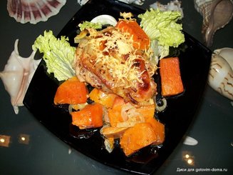 Курица с тыквой