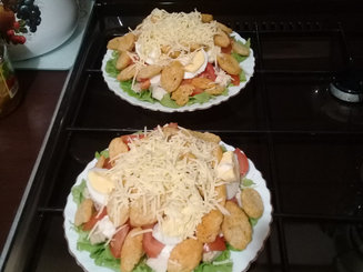 Салат "Цезарь" с курицей
