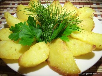 Картофель карри запечённый