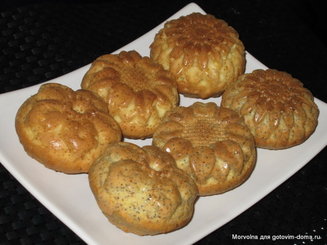 Маффины с яблоками и маком