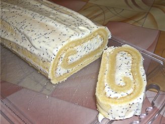 Рулет яблочно-маковый