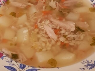 Ленивый рассольник с булгуром (рисом)