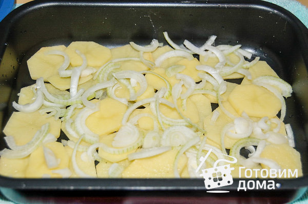 Картофельная запеканка с мясом и грибами фото к рецепту 1