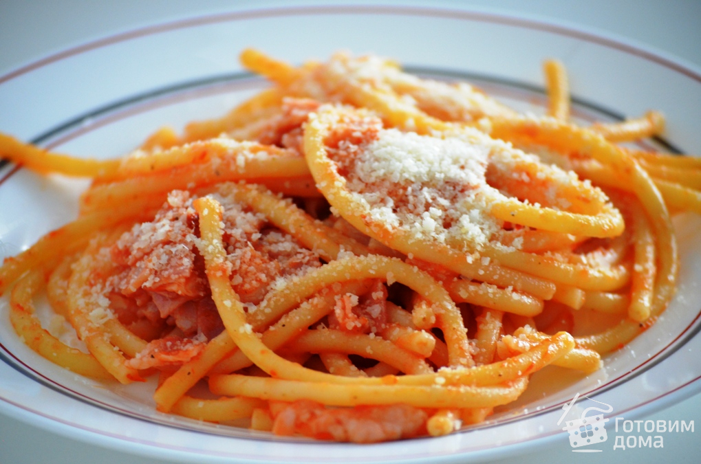 Spaghetti all&amp;#39;Аmatriciana - Спагетти а-ля Аматричана - пошаговый рецепт ...
