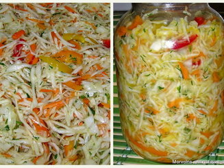 Салат с капустой "Пестренький"