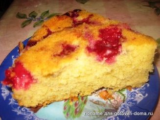 Легкий вишневый пирог