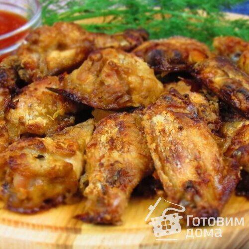 Куриные крылышки в крахмале