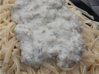 Макароны с молочным соусом и пряностями