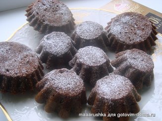Кексы с жидким шоколадом