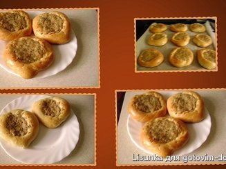 Булочки-сердечки с тунцом