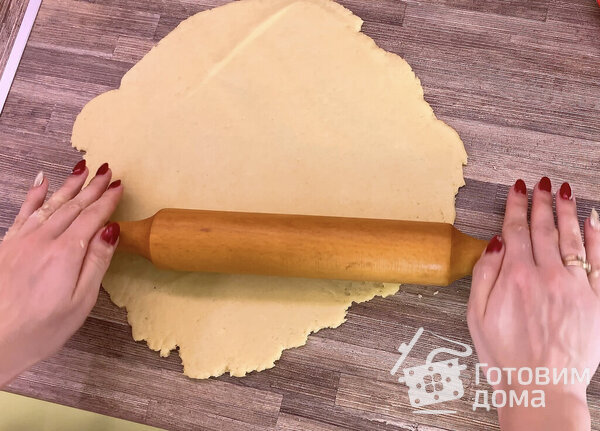 Галета с Яблоками и Творогом. Открытый яблочный пирог фото к рецепту 3