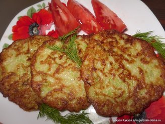 Драники из цуккини с сыром