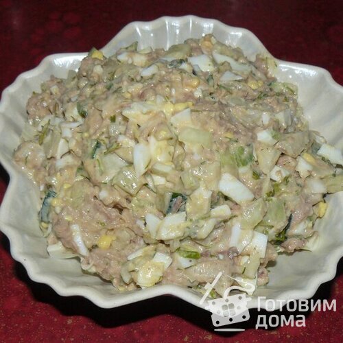 Классический салат с тунцом