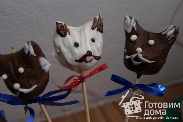 Пирожное на палочках cake-pops фото к рецепту 6