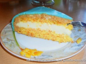 Пасхальный морковный торт с апельсиновым кремом