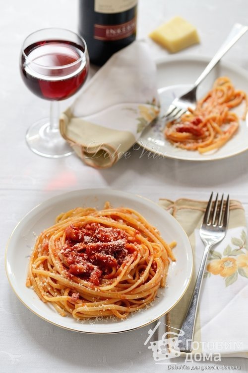Spaghetti all&#039;Аmatriciana - Спагетти а-ля Аматричана