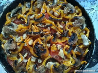 Пицца на кабачковой основе