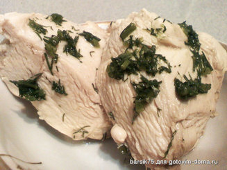 Способ приготовления вкусного отварного куриного филе
